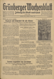 Grünberger Wochenblatt: Zeitung für Stadt und Land, No. 27. (1. Februar 1935)