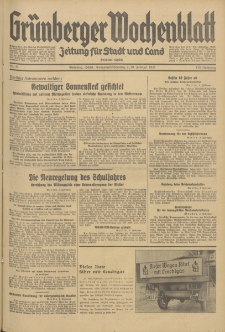 Grünberger Wochenblatt: Zeitung für Stadt und Land, No. 34. (9./10. Februar 1935)