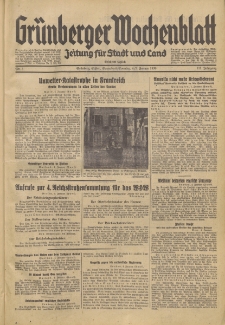 Gr&uuml;nberger Wochenblatt: Zeitung f&uuml;r Stadt und Land, No. 3. (4./5. Januar 1936)