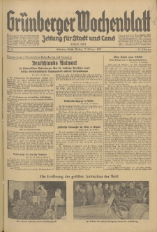Grünberger Wochenblatt: Zeitung für Stadt und Land, No. 39. (15. Februar 1935)