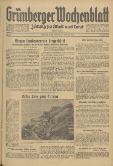 Grünberger Wochenblatt: Zeitung für Stadt und Land, No.42. (19. Februar 1935)