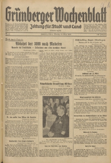 Grünberger Wochenblatt: Zeitung für Stadt und Land, No. 59. (11. März 1935)