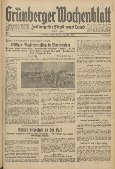 Grünberger Wochenblatt: Zeitung für Stadt und Land, No. 60. (12. März 1935)