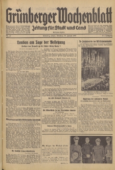 Gr&uuml;nberger Wochenblatt: Zeitung f&uuml;r Stadt und Land, No. 23. (28. Januar 1936)