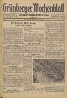 Grünberger Wochenblatt: Zeitung für Stadt und Land, No. 24. (29. Januar 1936)
