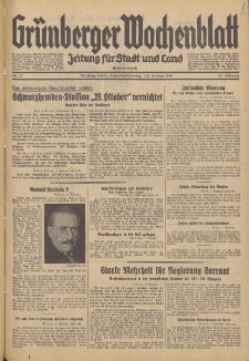 Grünberger Wochenblatt: Zeitung für Stadt und Land, No. 27. (1./2. Februar 1936)