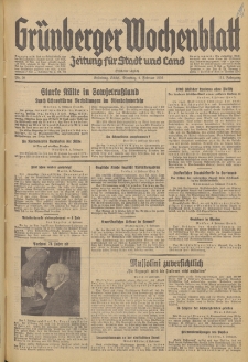 Grünberger Wochenblatt: Zeitung für Stadt und Land, No. 29. (4. Februar 1936)