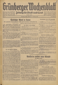 Grünberger Wochenblatt: Zeitung für Stadt und Land, No. 30. (5. Februar 1936)
