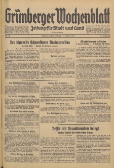 Grünberger Wochenblatt: Zeitung für Stadt und Land, No. 34. (10. Februar 1936)