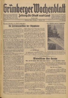 Grünberger Wochenblatt: Zeitung für Stadt und Land, No. 35. (11. Februar 1936)