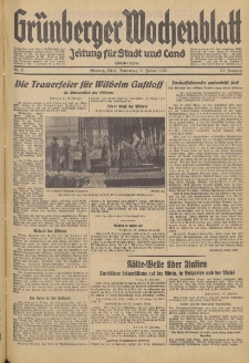 Grünberger Wochenblatt: Zeitung für Stadt und Land, No. 37. (13. Februar 1936)