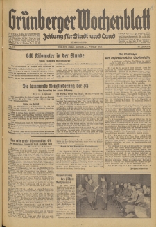 Gr&uuml;nberger Wochenblatt: Zeitung f&uuml;r Stadt und Land, No. 46. (24. Februar 1936)