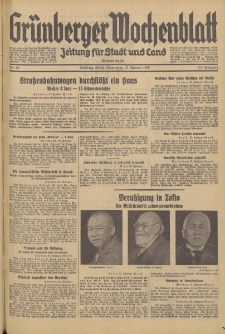 Grünberger Wochenblatt: Zeitung für Stadt und Land, No. 49. (27. Februar 1936)