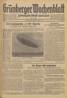 Gr&uuml;nberger Wochenblatt: Zeitung f&uuml;r Stadt und Land, No. 56. (6. M&auml;rz 1936)