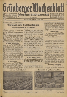 Grünberger Wochenblatt: Zeitung für Stadt und Land, No. 65. (17. März 1936)