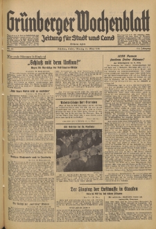 Grünberger Wochenblatt: Zeitung für Stadt und Land, No. 70. (23. März 1936)