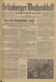 Grünberger Wochenblatt: Zeitung für Stadt und Land, No. 80. (3. April 1936)
