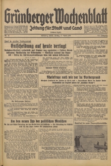 Grünberger Wochenblatt: Zeitung für Stadt und Land, No. 90. (17. April 1936)