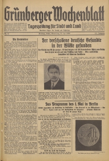 Grünberger Wochenblatt: Tageszeitung für Stadt und Land, No. 95. (23. April 1936)