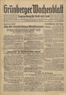 Grünberger Wochenblatt: Tageszeitung für Stadt und Land, No. 106. (7. Mai 1936)