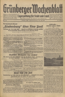 Grünberger Wochenblatt: Tageszeitung für Stadt und Land, No. 108. (9./10. Mai 1936)