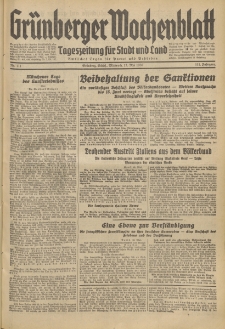 Grünberger Wochenblatt: Tageszeitung für Stadt und Land, No. 111. (13. Mai 1936)