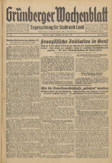 Grünberger Wochenblatt: Tageszeitung für Stadt und Land, No. 116. (19. Mai 1936)