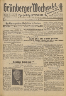 Grünberger Wochenblatt: Tageszeitung für Stadt und Land, No. 124. (29. Mai 1936)