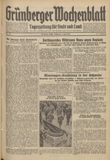 Grünberger Wochenblatt: Tageszeitung für Stadt und Land, No. 157. (8. Juli 1936)