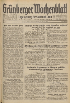 Grünberger Wochenblatt: Tageszeitung für Stadt und Land, No. 172. (25./26. Juli 1936)
