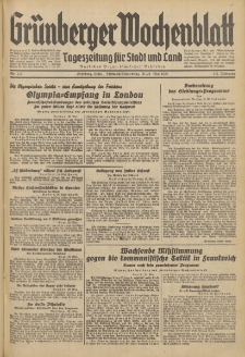 Grünberger Wochenblatt: Tageszeitung für Stadt und Land, No. 117. (20./21. Mai 1936)