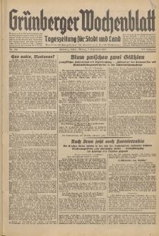 Grünberger Wochenblatt: Tageszeitung für Stadt und Land, No. 209. (7. September 1936)