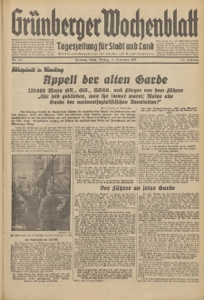 Grünberger Wochenblatt: Tageszeitung für Stadt und Land, No. 215. (14. September 1936)