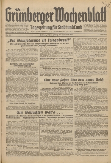 Grünberger Wochenblatt: Tageszeitung für Stadt und Land, No. 219. (18. September 1936)