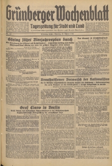 Grünberger Wochenblatt: Tageszeitung für Stadt und Land, No. 246. (20. Oktober 1936)