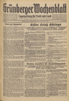 Grünberger Wochenblatt: Tageszeitung für Stadt und Land, No. 250. (24./25. Oktober 1936)