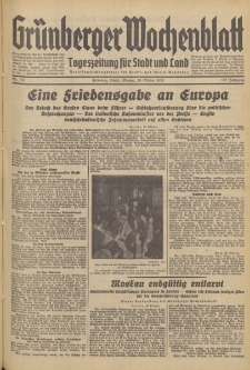 Grünberger Wochenblatt: Tageszeitung für Stadt und Land, No. 251. (26. Oktober 1936)
