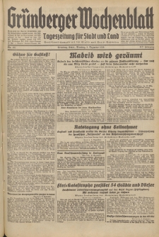 Grünberger Wochenblatt: Tageszeitung für Stadt und Land, No. 287. (8. Dezember 1936)