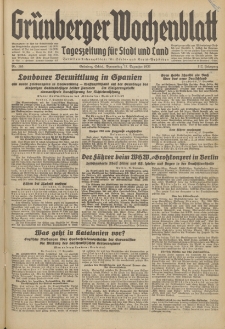 Grünberger Wochenblatt: Tageszeitung für Stadt und Land, No. 295. (17. Dezember 1936)