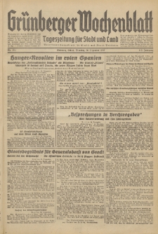 Gr&uuml;nberger Wochenblatt: Tageszeitung f&uuml;r Stadt und Land, No. 303. (29. Dezember 1936)