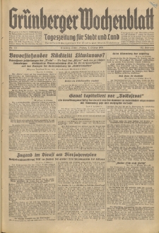 Gr&uuml;nberger Wochenblatt: Tageszeitung f&uuml;r Stadt und Land, No. 231. (2. Oktober 1936)