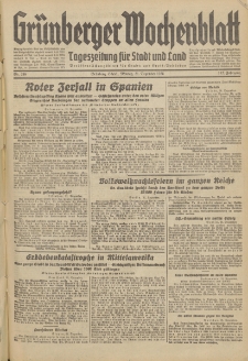 Gr&uuml;nberger Wochenblatt: Tageszeitung f&uuml;r Stadt und Land, No. 298. (21. Dezember 1936)