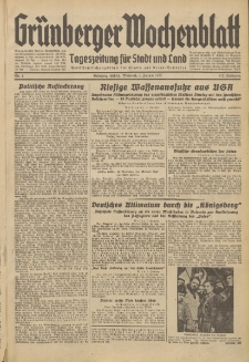 Grünberger Wochenblatt: Tageszeitung für Stadt und Land, No. 4. (6. Januar 1937)