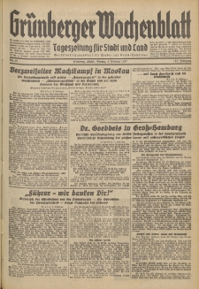 Grünberger Wochenblatt: Tageszeitung für Stadt und Land, No. 30. (5. Februar 1937)