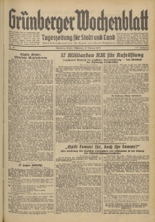 Grünberger Wochenblatt: Tageszeitung für Stadt und Land, No. 40. (17. Februar 1937)