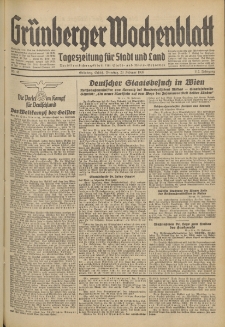 Gr&uuml;nberger Wochenblatt: Tageszeitung f&uuml;r Stadt und Land, No. 45. (23. Februar 1937)