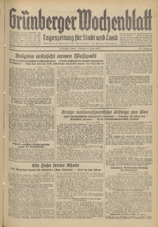 Grünberger Wochenblatt: Tageszeitung für Stadt und Land, No. 56. (8. März 1937)