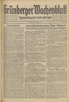 Grünberger Wochenblatt: Tageszeitung für Stadt und Land, No. 72. (27. März 1937)