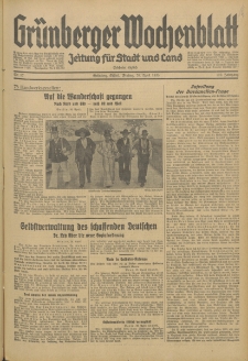 Grünberger Wochenblatt: Zeitung für Stadt und Land, No. 97. (26. April 1935)