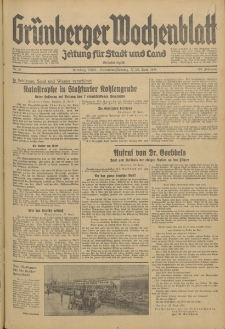 Grünberger Wochenblatt: Zeitung für Stadt und Land, No. 98. (27./28. April 1935)
